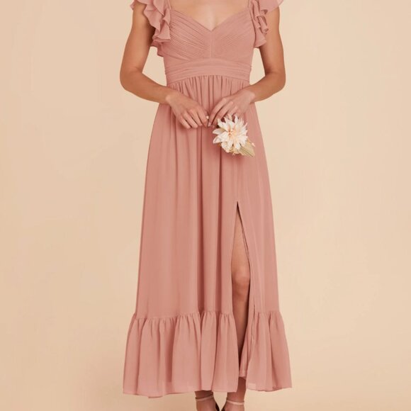 Birdy Grey Michelle Dress - Chiffon, Blush Pink - Picture 1 of 3